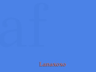 Lanaxoxo